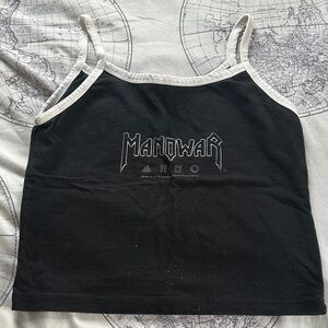Black Manowar Tank Top sz lg fits small